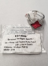 Anello Bomboniera Festa RG14006 Scintillante Crepuscolare Estivo Tg 10