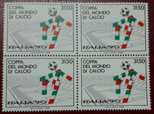 1988 FRANCOBOLLI QUARTINA