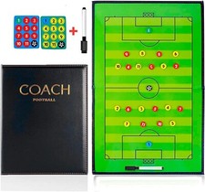 CREADY Lavagna Tattica Calcio, Lavagnetta Magnetica, Cartellina Allenatore con