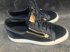 Giuseppe Zanotti Frankie Taglia 40 Sneakers Nere UK 7 Black Scarpe Shoes Nero