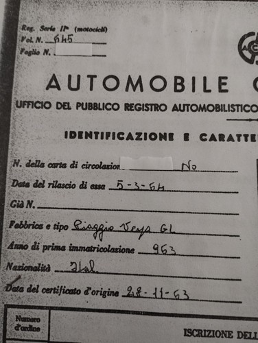 Vespa 150 vla1t 1963 solo - vespa,
