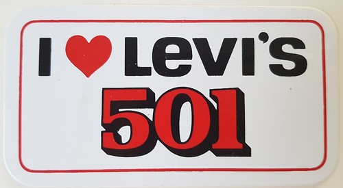 Adesivo vintage love levis - adesivo,