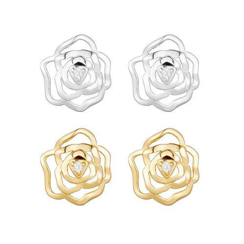 Orecchini argento 925 rosa - in,
