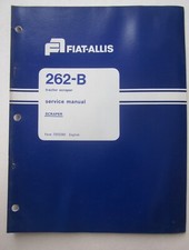 FIAT-ALLIS 262-B raschiatore scraper ruspa manuale riparazioni service manual