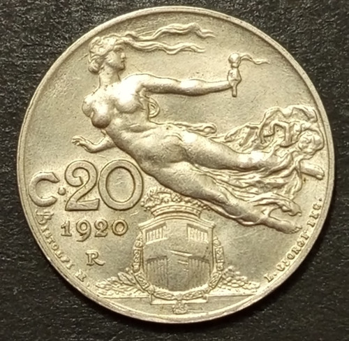 Centesimi lire 1920 fdc - centesimi,