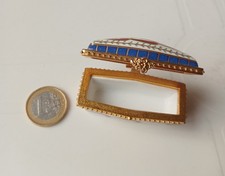 ANTICA SCATOLA SCATOLINA PORCELLANA PORTA PILLOLE VINTAGE 