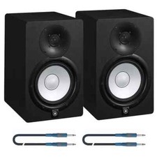 YAMAHA HS7 K COPPIA diffusori amplificati studio monitor attivi speaker + cavi