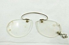 OCCHIALI ANTICHI NASO SENZA STANGHETTE MODA FASHION VINTAGE 1800 XIX SECOLO