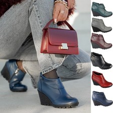 Scarpe stivali donna zeppa