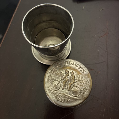 Tazza ciclista acciaio 1897 - tazza, in