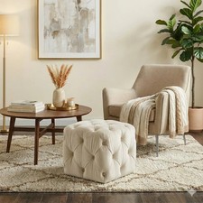Velvet pouf, Square velvet
