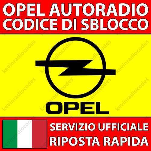 Opel radio codice di - radio,