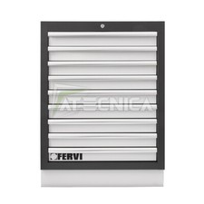 Cassettiera fissa 9 cassetti FERVI A007/17 per arredamento officina A007-A008