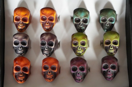 Anello teschio halloween - anello,