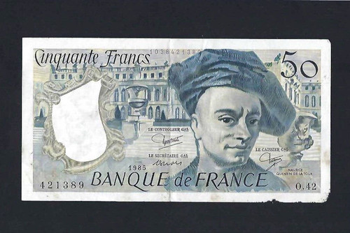 6banque france francs - france, 50