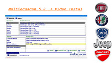 Multiecuscan 5.2 - Diagnosi software - FIAT / LANCIA / ALFAROMEO +  Video Guida 