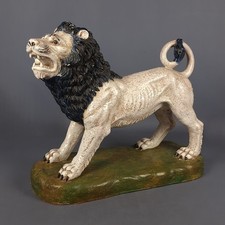 Grande Scultura Leone Ceramica