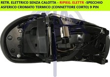 SPECCHIO SPECCHIETTO RETROVISORE ELET. SX PER MERCEDES CLASSE C W203 2000 - 2004