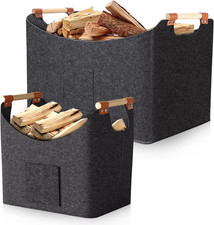 Cesto Porta Legna 2 Pezzi 67L