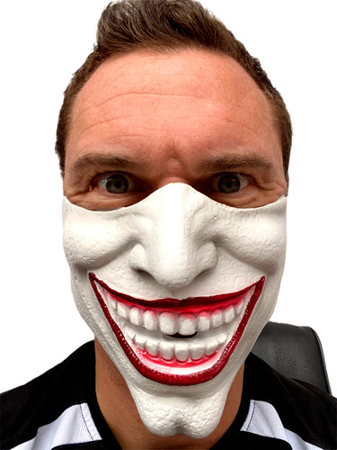 Joker maschera bianco grande - joker,