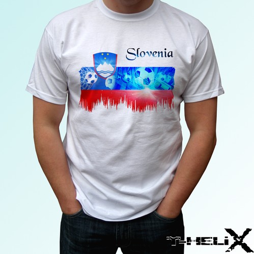 Bandiera calcio slovenia t - bandiera,