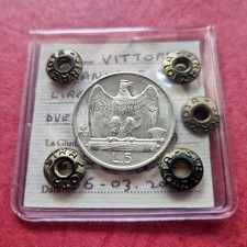 5 Lire 1927 Aquilino 2 rosette