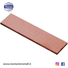 Barra Piatta Liscia in Rame Da 10 a 100 mm in Diverse Lunghezze e Spessori
