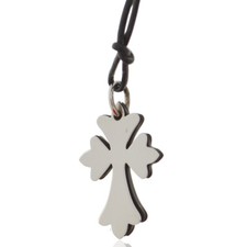 Collana cuoio nero - collana,