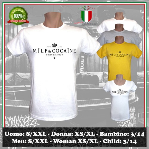 Shirt milf cocaine ironic - &,