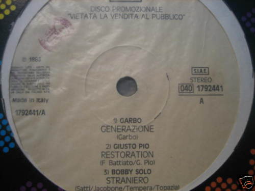 Giusto pio battiato garbo raro - battiato,