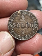 Antica moneta 1 soldo stato
