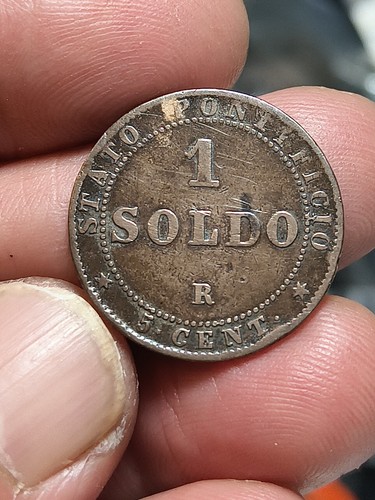 Antica moneta soldo stato - antica,
