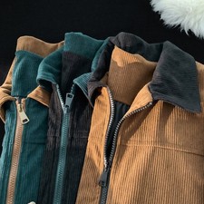 Giacca cargo uomo velluto a