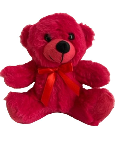 Peluche rosso caldo nuovo - , 6"