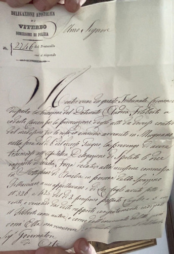 Piego lettera viterbo - piego, da