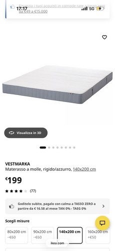 Letto ikea lyngör materasso - ikea,