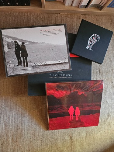The white stripes under - the,