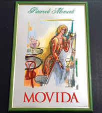 ALFONSO BORGHI MOVIDA SPECCHIO PUBBLICITARIO PIACEVOLI MOMENTI   - CM 64,5 X 43