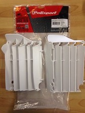 HONDA CRF 250 R CRF250 R 2014-2015 POLISPORT PARALUCE RADIATORE PROTEZIONI RUOTA BIANCO