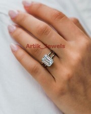 Moissanite Con 14K Bianco