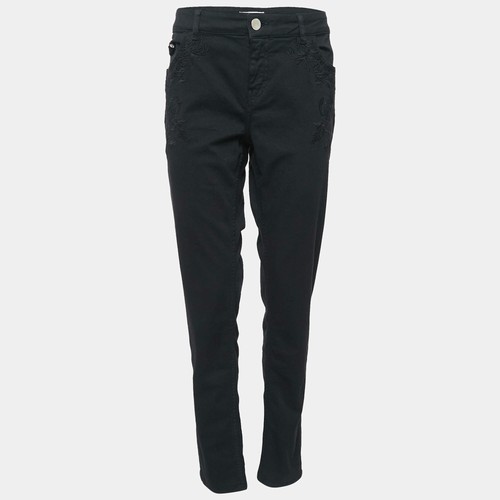 Jeans denim ricamato - nero, maje