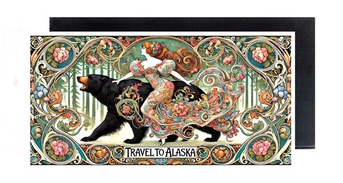 Alaska travel fridge magnet - fridge,