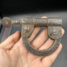 Meravigliosa serratura antica originale del periodo safavide in ferro islamic...