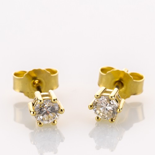 Orecchini oro 585 con - oro,