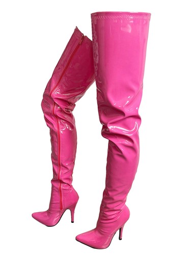 Stivali alti donna - rosa, caldo