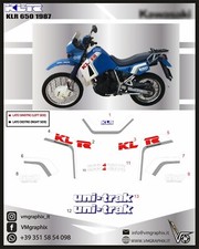 KLR 650 1989 ARGENTO ADESIVI