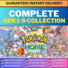 Pokemon Home Living Dex Gen 1-9 – Complete National Pokédex