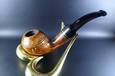 PIPA A MANO LIBERA PASSATORE FORMA FIAMMA 346 9mm FILTRO FATTO A MANO ITALIA 1980'