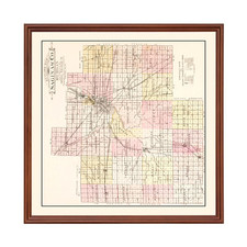 Old Map of Saginaw County, MI