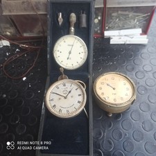  JAEGER PARIS  OROLOGIO+MANOMETRO + OROLOGIO FIAT MECCANICO AUTO MOTO D EPOCA